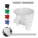 Flour Funnel for Kitchen Aid Mixer ：Stand Mixer Attachment for KitchenAid Artisan KSM150/5QT – Mess-Free Pouring for Flour & Egg Liquid, Ideal for Home Bakers（White）