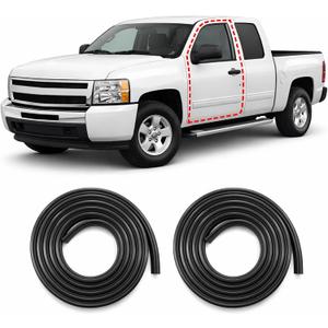 Front Door Weather Stripping for 2007-2014 Chevy Silverado 1500 2500HD 3500HD, GMC Sierra 1500 2500HD 3500HD, Driver & Passenger Side Replacement, 2 Pack