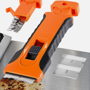 Razor Blade Scraper Tool with 2pcs Extra Blades,Retractable Blade Scraper & Integrated Spare Blade Storage,Cleaning Razor Scraper Tool for Cooktop, Windows, Decals, Stickers, Labels & Paint Removal