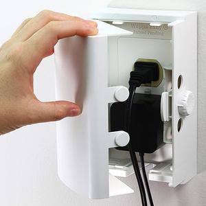 Outlet Cover BOX Baby Proofing (1Pack) Patented DualLock for Much Better Toddler Proofing, Easy Operation, Simple 3 Step Install with Included Screws. Provides Extra Space Inside for Plugs,Adapters