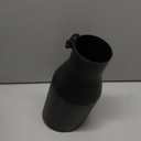 LCGP 3" Inlet Exhaust tip 5" Outlet 12" Overall Length, 3x5x12inch, Stainless Steel, Black Powder Coated Exhaust Tailpipe