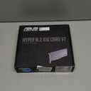 ASUS Hyper M.2 X16 PCIe 3.0 X4 Expansion Card V2 Supports 4 NVMe M.2 (2242/2260/2280/22110) Upto 128 Gbps for Intel VROC and AMD Ryzen Threadripper NVMe Raid