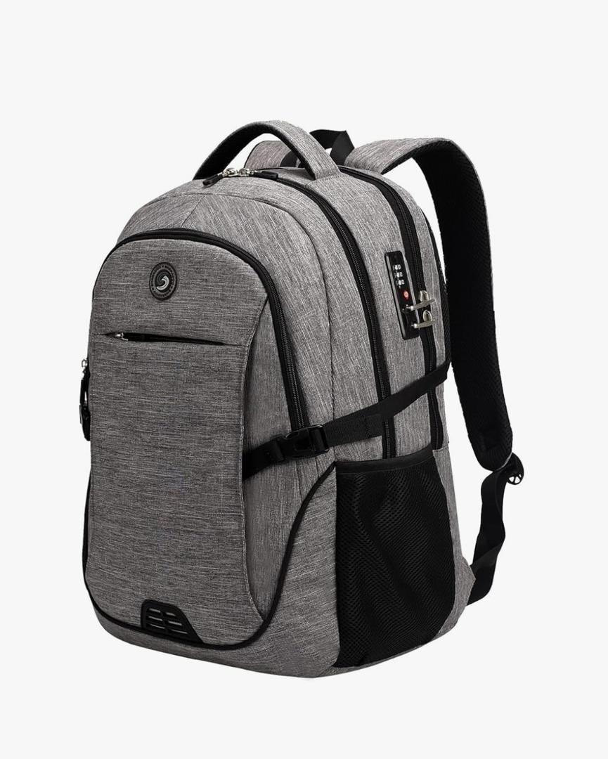 SHRRADOO Anti Theft Laptop Backpack Travel Backpacks with usb Charging Port for Women Men High School College Backpack Computer Bag Fits 17 Inch Laptop,Black