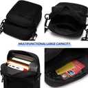 Lohol Small Messenger Bag for Men Women, Water Resistant Adjustable Crossbody Sling bag Purse for Travel Sports