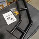 Handrail for Outdoor Grab Bar Frossvt Wall Mount Handrail, 25.8'' Garage, Porch, Garden 1 to 3 Steps Stairs Black
