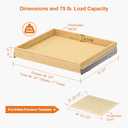 ALINE FURNITURE Pull Out Drawers for Cabinets Birch Wood, 24" W X 21" D Soft Close Slide Out Drawer for Kitchen Cabinets, Pull-Out Shelves, Sliding Shelf for Pantry Cabinet Organizer