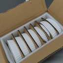 Foraineam Set of 8 Pieces Porcelain Ramekins, 6 Ounce Oval Creme Brulee Ramekin Dishes 6 x 4-1/4 x 1-1/4 Inch Baking Ramekins Set