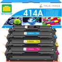 414A Toner Cartridges 4 Pack: MFP M479fdw M454dw Compatible for HP414A 414X 414 M479fdn M454dn Color Laserjet Pro M479fdw M455dn M479 M454 Printer Ink High Yield with Chip Black Cyan Yellow Magenta