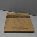 Comfify Visually Stunning Pearl White Resin + Acacia Wood Serving Tray - Modern Round 12" Serving Tray for Food, Breakfast in Bed, Coffee Table, Decor, Organization, Snacks, Patio, Lap Tray (11.8")