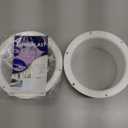 2pack 5" Inch Duct Flange for 5" Inch Pipe with Wall Mount Connection. Plastic connector for heating and cooling systems, ventilation, exhaust/dryer vent connector.