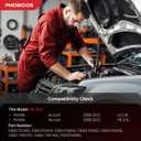 PHOBOOS Hydraulic Power Steering Rack and Pinion Fit for Honda Accord