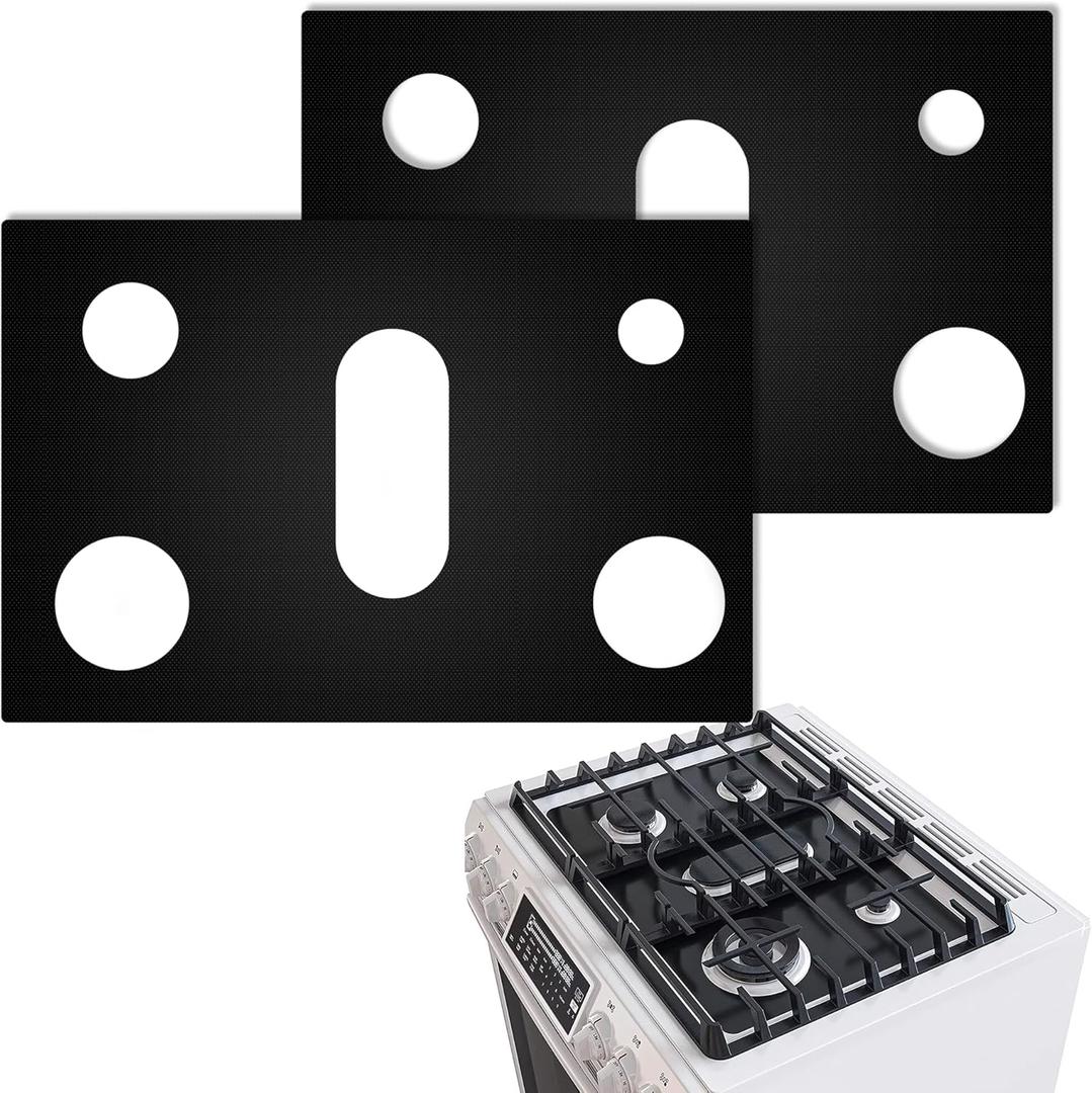 Stove Top Protector for Samsung Gas Range, Gas Stove Burner Liners for Samsung, Keep Stove Clean (2 pack)