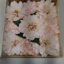 Ling's moment Artificial Flowers 9pcs Silk Dahlia 5.5"/4.5" Fake Flowers for DIY Wedding Craft Bouquets Centerpieces Arrangements Party Baby Shower Home Decorations (Blush)