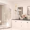 TETOTE Oil Rubbed Bronze Mirror for Bathroom 22 x 30 Inch Beveled Frame Vanity Mirror, Tempered Glass, Shatterproof, for Modern Bedroom, Entryway, Living Room