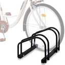 EOXNYZR 4 Bikes Floor Bike Stand, Bike Parking Rack Garage Bike Storage Stand Storage Organizer Fit 22-28" Wheel Stand Tire Width 2"