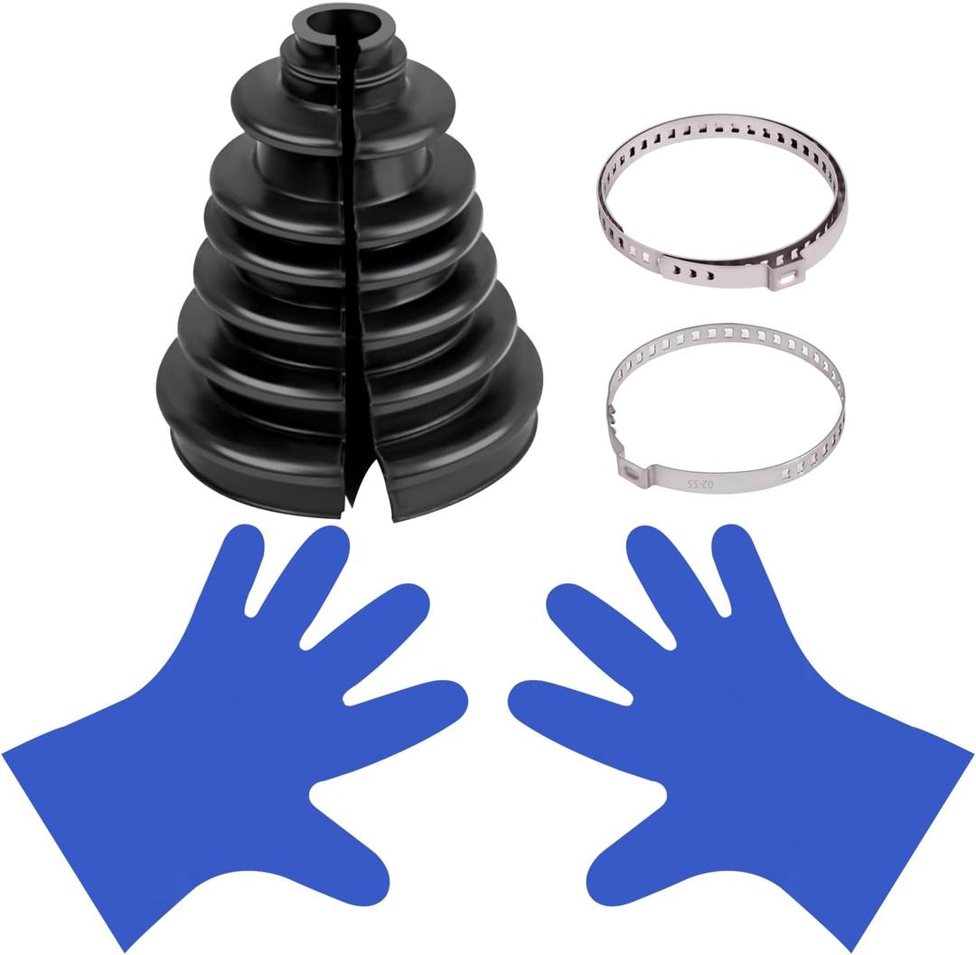 CVS18 Universal Split Constant Velocity Gaiter, Universal CV Boot Kit Split Joint Gaiter Stretchable Replacement Car Auto Parts
