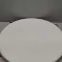 Byliable 28in Cocktail Table White High Top Folding, Round Portable Bar Height Folding Table with Removable Legs, Indoor Outdoor Banquet for Parties, Commercial, Speech, School