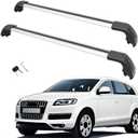 MotorFansClub Roof Rack Cross Bars Fit for Audi Q7 2007 2008 2009 2010 2011 2012 2013 2014 2015 Lockable Roof Top Rail Luggage Rack Carrier