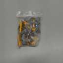 50pcs Solid Wood Baseboard Seamless Nails Double-Headed Self-Tapping Screws Foot Line Nails Invisible Security Screws (3.5cm 0.8cm)