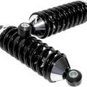 Rear Street Rod Coil Over Shock SET Black Coated Springs (Spring Rate:400)