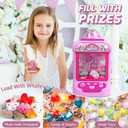 Marlrin Claw Machine for Kids, Mini Vending Machine Girls Unicorn Toys, Candy Grabber Prize Dispenser with Sound & 20 Mini Plush Toys, Electronic Arcade Game Indoor Toy for Home Party Birthday Gifts