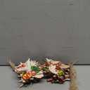 Soaoo 48 Pcs Christmas Flying Pig Ornaments Wooden Pig for Xmas Tree Wood Animal Hanging Decor Holiday Party Decoration