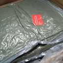 Karl home Accent Chair Mid-Century Modern Chair with Pillow Linen Fabric Upholstered Lounge Arm Chair with Solid Wood Frame & Soft Cushion for Living Room, Bedroom, Balcony, Green