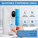 Automatic Mouthwash Dispenser 20.3 oz Touchless for Bathroom, 4 Dispensing Levels, Magnetic Cup, USB Rechargeable, Wall/Countertop, Kids Adults - Bathroom Accessories