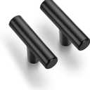 10 Pack 2 inch Cabinet Pulls Matte Black Stainless Steel Kitchen Drawer Pulls Cupboard Handles Cabinet Handles