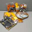 194Pcs Construction Plates Birthday Party Supplies Decorations Serve 24 | Includes Napkins Cups Tablecloth and Banner | Boys Construction Themed Birthday Party