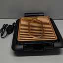 Gotham Steel Smokeless Grill, Indoor Grill, Nonstick Ceramic Electric Grill  Dishwasher Safe Surface, Temperature Control, Metal Utensil Safe, Barbeque Indoors with Virtually No Smoke, As Seen on TV