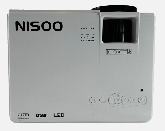 Nisoo M10 Mini Projector with WiFi for Home Entertainment 4K Projector with 5G WiFi(1080P Projector) 