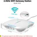 WiFi Water Leak Detector for Home with App Notification, 1 2.4Ghz Gateway + 6 WD61 Sensor, 120dB Water Flood/Drip Alarm for Basement/Kitchen/Bathroom/Toilet/Laundry Room,Sink/Pipe/Faucet Leakage Alert
