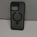 TORRAS Magnetic Ostand for iPhone 15 Pro Max Case, Military Grade Drop Tested, Compatible with MagSafe, Built in Kickstand, Translucent Slim Back Soft Edge 6.7 inch 2023, Frost Black