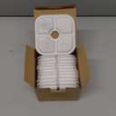 Cat Water Fountain Replacement Filters Fit for 2.5L Fountain with Whiskers Pattern Triple Action Water Pet Cat Drinking Fountain Filter Pack of 12