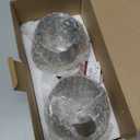 Gusto Nostro White Marble Wine Chiller for Glass and Stainless Steel Tumbler Set of 2 - Freezable Wine Glass Chiller Holder - Cool Set of Chillers and Stemless Metal Wine Tumblers for HomeBar (Silver)