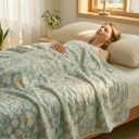 Cooling Throw Blanket for Couch and Bed, Soft Summer Blanket for Hot Sleepers, Queen size