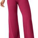YEOREO Workout Leggings Womens No Front Seam Straight Leggings 29"/ 31.5"/ 33"/ 35" High Waist Buttery Eddiy Gym Yoga Pants (Large, Ruby Red)