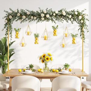 Over The Table Rod Stand with Clamps, Adjustable Table Arch Gold