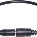 Black 6.5x4.4mm Extended Line Power Cable 6.5x4.4mm for Notebook Short Extension Cord 18AWG 120W Black 6044 Power Supply Cord Power Cords Cables (30cm) (Pack of 2)