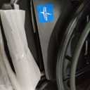 Medline Comfortable Folding Wheelchair with Swing-Back Desk-Length Arms and Swing-Away Footrests, 16" W x 16" D Seat