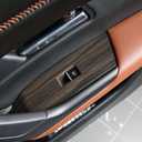for Mazda CX-50 2026 2025 2024 2023 Trims Cover, Wood-Grain Finish Interior Accessories for Mazda CX50 Gas and CX 50 Hybrid, Window Control Switches Protective Panel