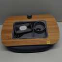 Tablet Pillow Stand for Lap Use, Adjustable iPad Holder with Snack Bowl, 360 Rotating Clip for 4.7-13" Kindle, Phone, Tablet.Ideal for Hands-Free Reading and Relaxation on Bed, Couch, Recliner, Gray