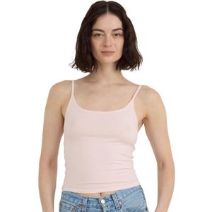 Organic Basics Womens Core Organic Cotton Cropped Singlet Camisole Top (Medium, Soft Blush)