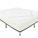 Biscaynebay Decorative Box Spring Cover Queen Size, Ivory Luxurious Jersey Knitting Stretchy Wrap Around 4 Sides Bed Skirt for Home/Hotels, Easy Fit Wrinkle Free Machine Washable