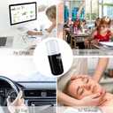 3 x Kingsmile Nano Mist Sprayer, Electric Nano Mister, Portable Face Mister for Eyelash Extensions & Daily Care, Mini Face Humidifier, Facial Mister with 1OZ /30ML Large Capacity Screwing Water Tank Black