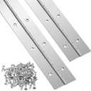 48 Inch 2 Pack Piano Hinges Heavy Duty Steel Continuous Hinge