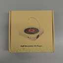 Bluetooth Portable Home CD Music Player with Remote Control, Timer, Built-in Speakers and LED Display - FM Radio Boombox (White)