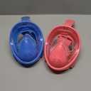 Kids Snorkel Mask Full Face, Snorkeling Gear for Kids 2-14 with Camera Mount, 180 Degree Panoramic View Snorkeling Set Anti-Fog Anti-Leak (Blue Pink)