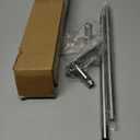 Adhesive Bath Towel Bar 24-inch, No Drill Stick On Towel Rack, Easy Install with Self-Adhesive, Premium SUS304 Stainless Steel (Brush Nickle, 24)